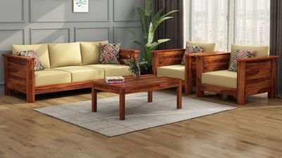 Blending Tradition with Style: The New Age Wooden Sofa Set