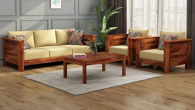 Blending Tradition with Style: The New Age Wooden Sofa Set