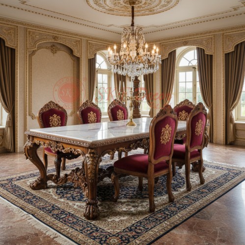 Carved Dining Table Manufacturers in Janakpuri District Center