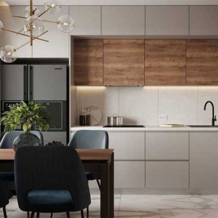 Baron L Shaped Modular Kitchen in Delhi