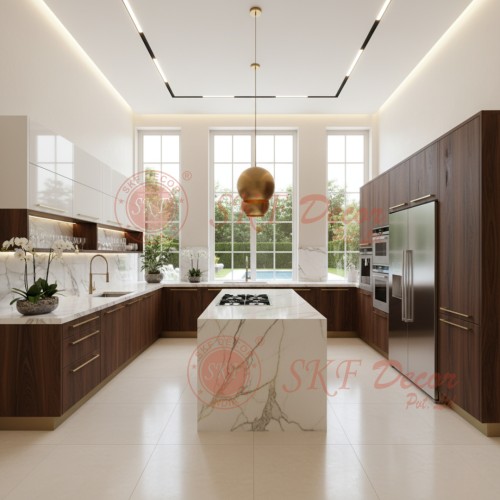 Baron L Shaped Modular Kitchen Manufacturers, Suppliers in Delhi