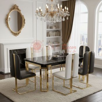 Black Marble Dining Set Manufacturers, Suppliers in Delhi