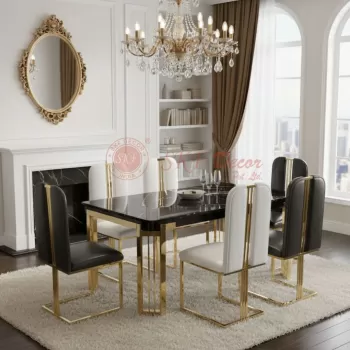 Black Marble Dining Set Manufacturers, Suppliers in Delhi