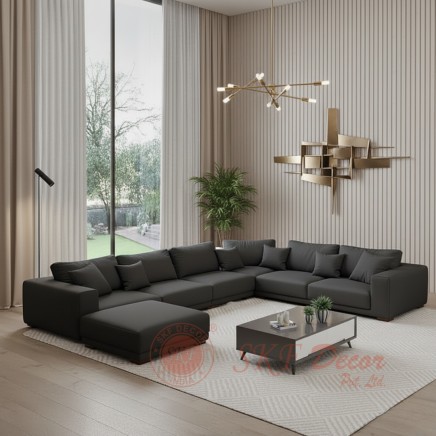 Black Style Leather Sofa Set Manufacturers, Suppliers in Siliguri