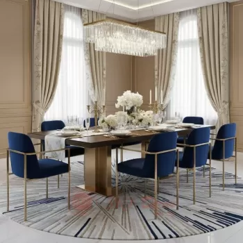 Blue & Gold Premium Dining Manufacturers, Suppliers in Delhi