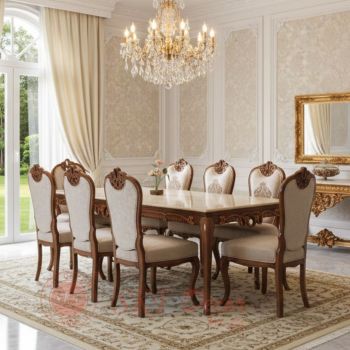 Carved 8 Seater Dining Set Manufacturers, Suppliers in Delhi