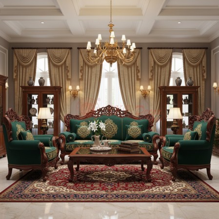 Classic Wooden Sofa Set New Design in Delhi