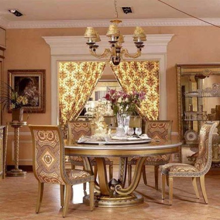 Exclusive Gold Finish Royal Dining Table Manufacturers, Suppliers in Manipur