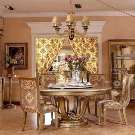 Exclusive Gold Finish Royal Dining Table in Delhi