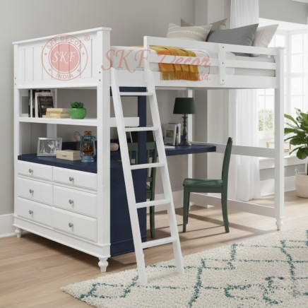 Loft Bed with Built-In Study & Storage Manufacturers, Suppliers in Bathinda