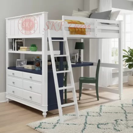 Loft Bed with Built-In Study & Storage Manufacturers, Suppliers in Rajasthan