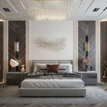 Luxurious Bedroom interior in Delhi