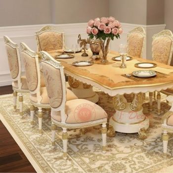 Luxury 8 Seater Royal Dining Table Manufacturers, Suppliers in Delhi