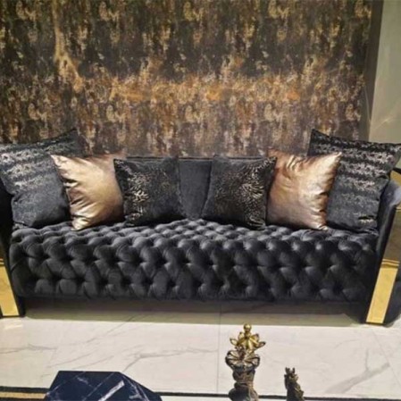 Luxury Chester Sofa with Brass Work in Delhi