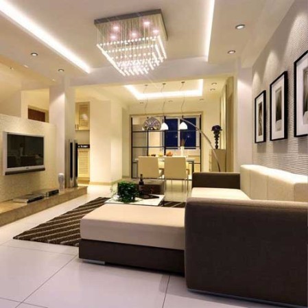 Luxury Living Room Interior Design in Delhi