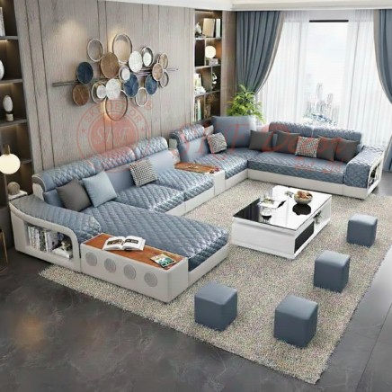 Luxury Modular U Shape Sofa with Music System & Charging Ports Manufacturers, Suppliers in Delhi