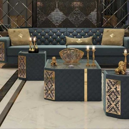 Luxury Sofa Set with Brass Finish Manufacturers, Suppliers in Alwar