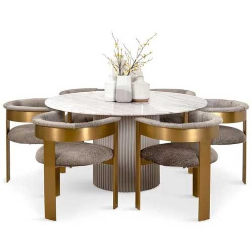 Metal Round Dining Table 4 Seater Manufacturers, Suppliers in Delhi