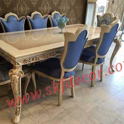 Modern Dining Table Stylish New Design With Cream Colour Manufacturers, Suppliers in Delhi