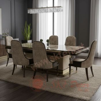 Modern Luxury 6-Seater Dining Set Manufacturers, Suppliers in Delhi