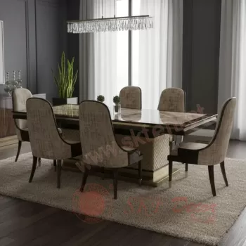 Modern Luxury 6-Seater Dining Set Manufacturers, Suppliers in Delhi