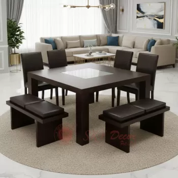 Modern Square Dining Table Set Manufacturers, Suppliers in Delhi