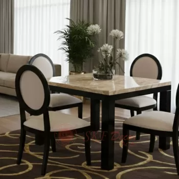 Modern Square Marble Dining Set Manufacturers, Suppliers in Delhi