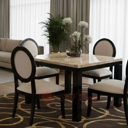 Modern Square Marble Dining Set Manufacturers, Suppliers in Coimbatore