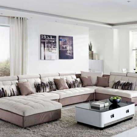 Modern U Shape Living Room Sofa Set in Delhi