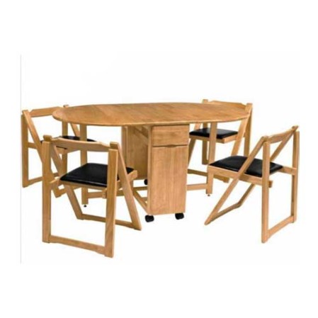 Oval Type Folding Dining Table 4 Seater in Delhi