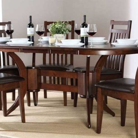 Pure Teak Wood Stylish Dining Table Set in Delhi