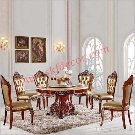 Round Modern Dining Table Latest Design Manufacturers, Suppliers in Hapur