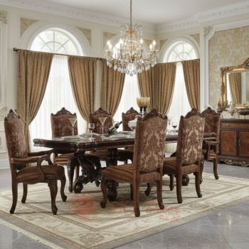 Royal Antique Carved Dining Set Manufacturers, Suppliers in Delhi