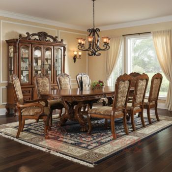 Royal Classic Wooden Dining Table Set Manufacturers, Suppliers in Delhi