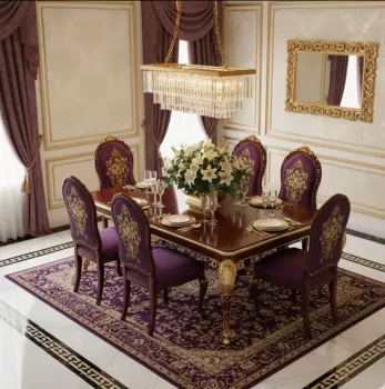 Royal Dining: 6-Seater Elegant Table Manufacturers, Suppliers in Delhi