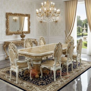 Royal Luxury Carved Dining Set 8 Seater Manufacturers, Suppliers in Delhi