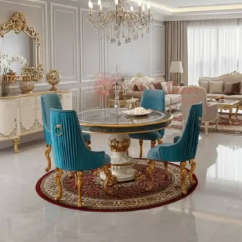 Royal Round Dining Table 4 Seater Manufacturers, Suppliers in Delhi