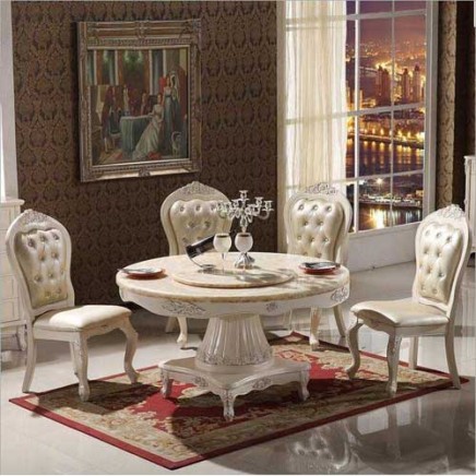 Style Luxury Round Dining Table Set Manufacturers, Suppliers in Kerala