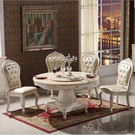 Style Luxury Round Dining Table Set in Delhi