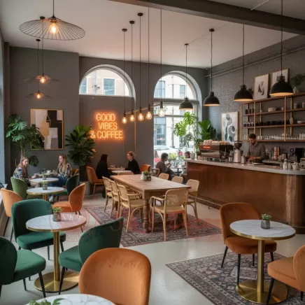 Stylish Cafe Interior Design Manufacturers, Suppliers in Tadepalligudem