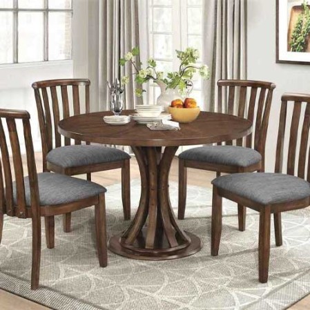 Stylish Round Wooden Dining Table in Delhi