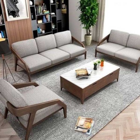 Teak Wood Sofa Set Design in Delhi