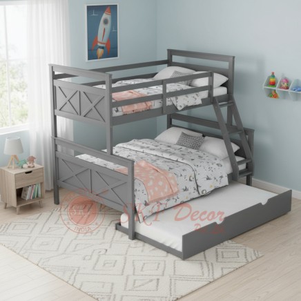 Triple Sleeping Bunk Bed with Trundle Manufacturers, Suppliers in Bathinda