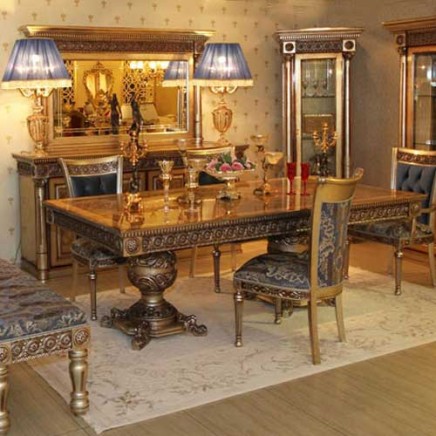 Ultra Luxury Dining Table With Antique Polish Manufacturers, Suppliers in Himachal Pradesh