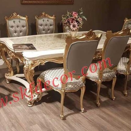 Ultra Royal Dining Table With Onyx Marble Top Manufacturers, Suppliers in Kolhapur