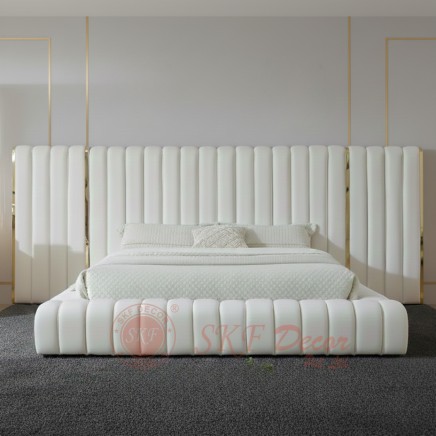 White Leather King Size Bed Manufacturers, Suppliers in Sambalpur