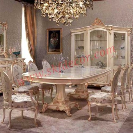 White Modern Dining Table 8 Seater Manufacturers, Suppliers in Assam