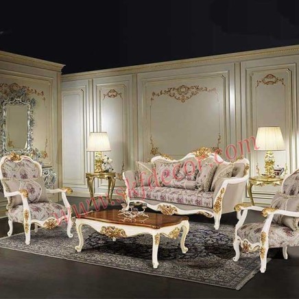 White and Gold Royal Sofa Set Manufacturers, Suppliers in Chennai