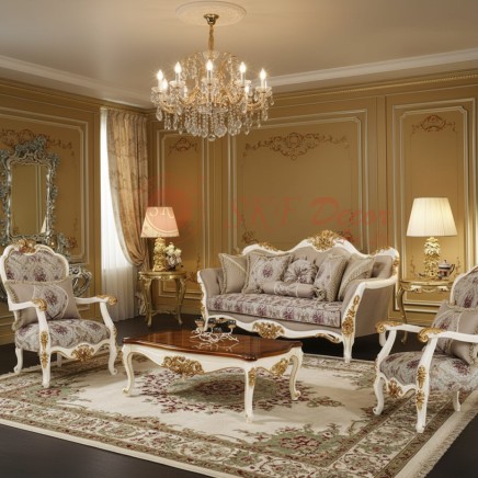 White and Gold Royal Sofa Set Manufacturers, Suppliers in Ballari